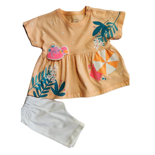Tropical Duck Baby Girl Pair Suit