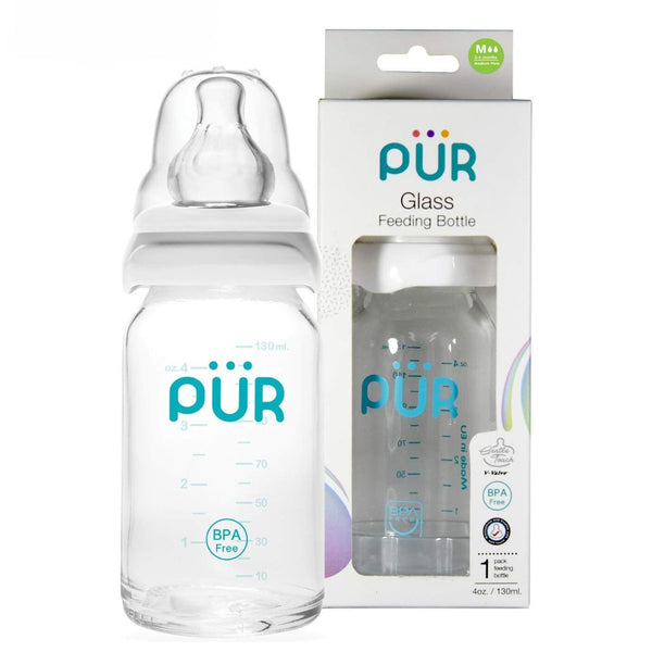 Pur Glass Feeding Bottle 4oz / 130ml (1202)