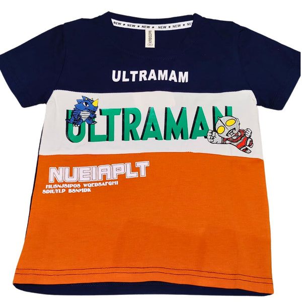 Boy T-Shirt Ultraman 95% Cotton 5% Spandex (F4237)
