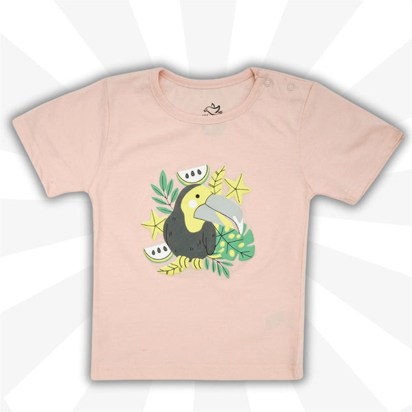 Girl Aloha Parrot Short Sleeve T-Shirt
