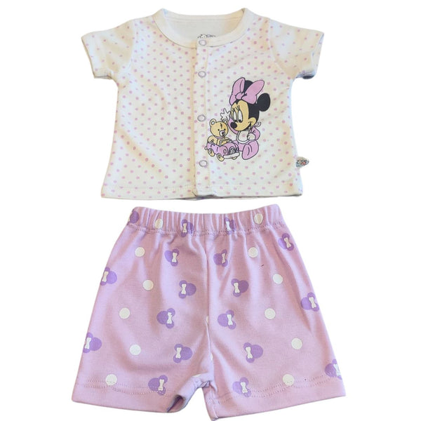 Baby Girl Minnie Mouse Pair Set Shirt & Short (2057)
