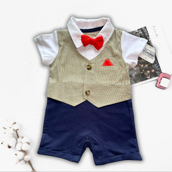 Baby Party Romper With Bow