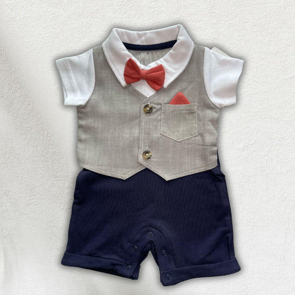 Baby Party Romper With Bow