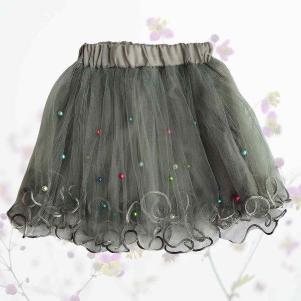 Beads Mesh Skirt (9812)